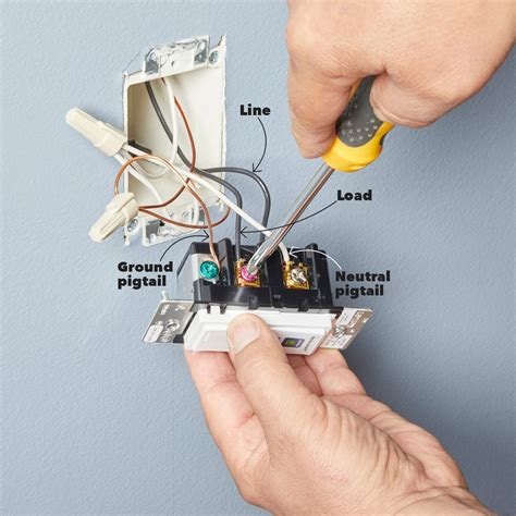 touching screw on light switch